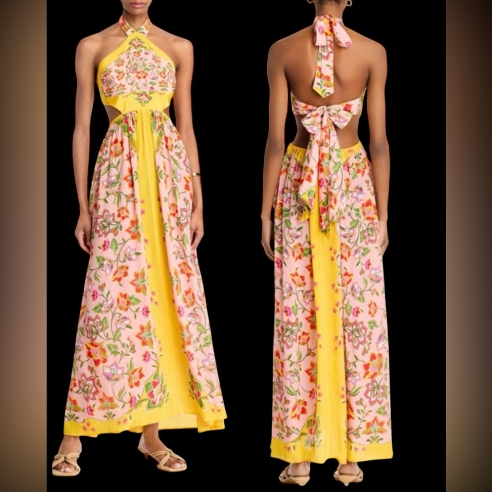NWT FARM Rio Beauty Scarf Maxi Dress Size Large